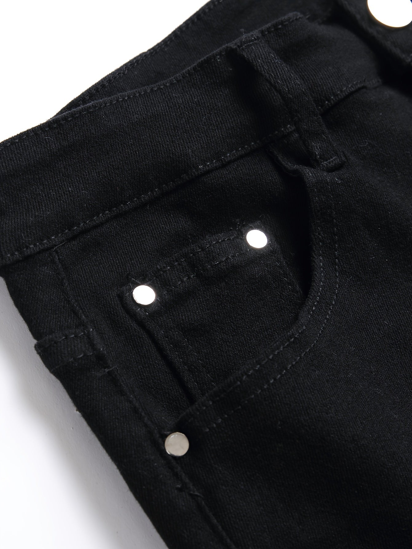 Painted slim fit jeans