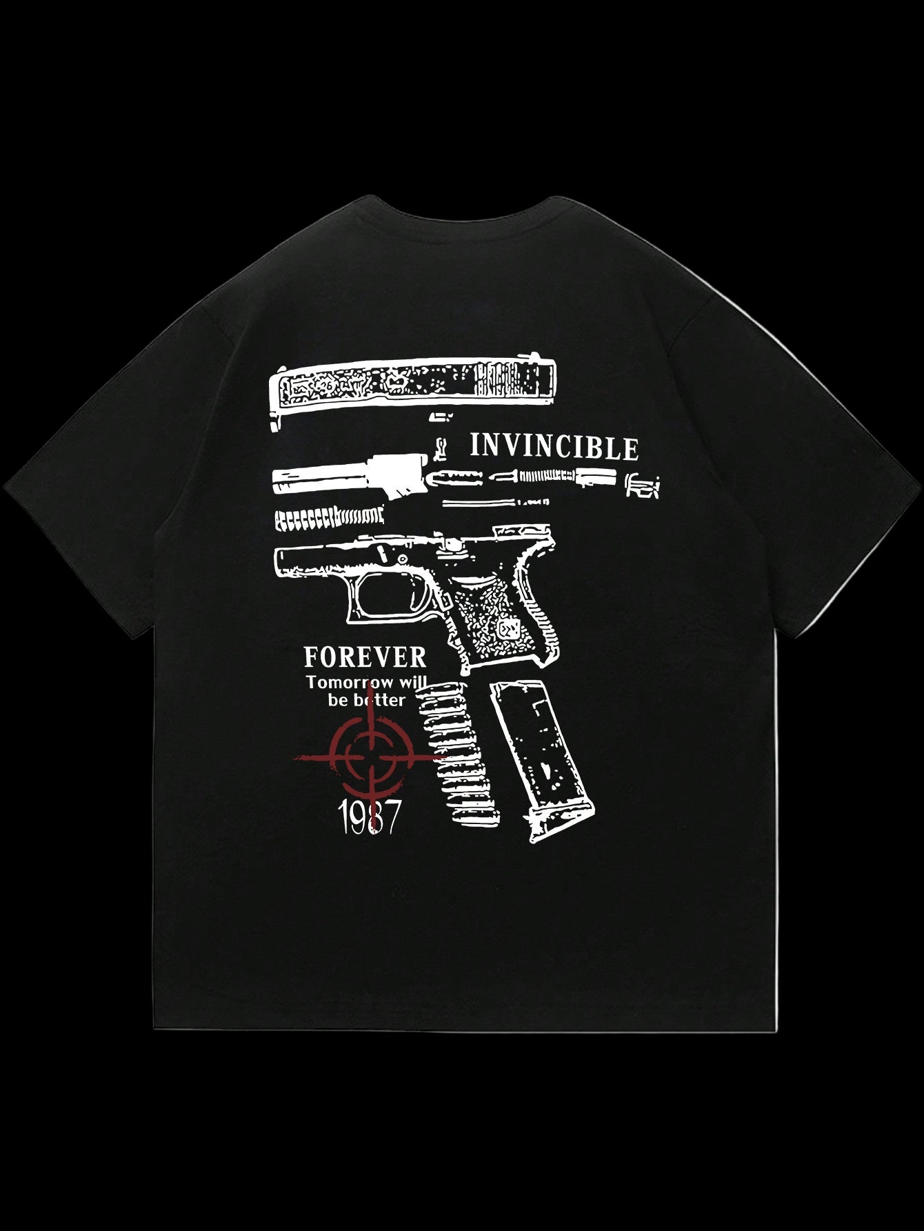 Koszulka z krótkim rękawem ze wzorem broni