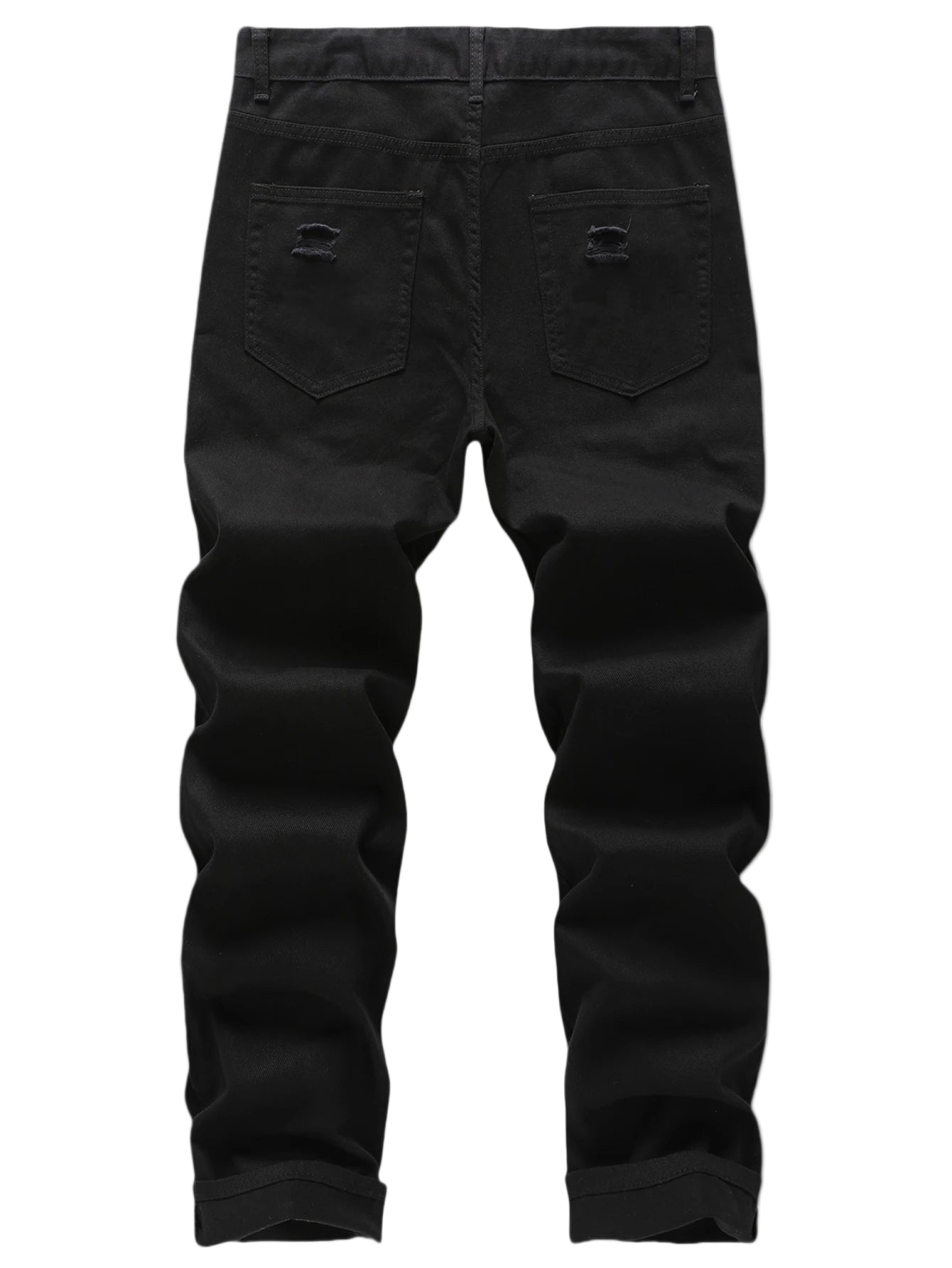 Black style Slim fit jeans.