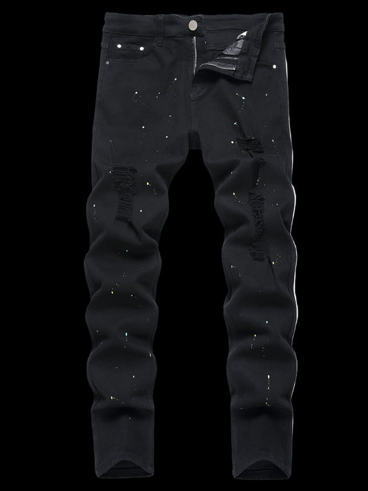 🫟Painted slim fit jeans🫟